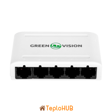 Комутатор мережевий GreenVision GV-001-H-05P (LP5649)