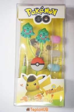 Навушники Optima Mp3 Pokemon Go "Bulbasaur" Green 3,5 мм