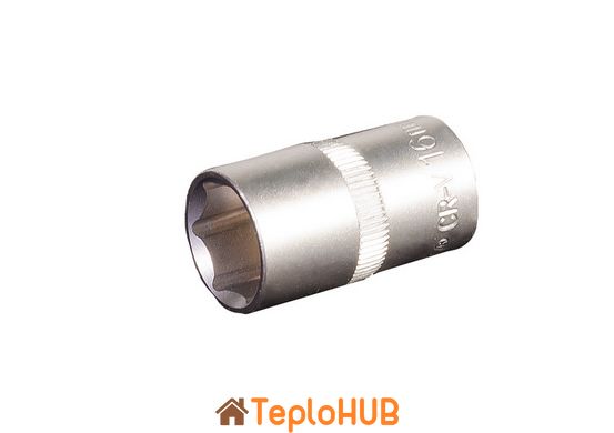 Насадка торцева 6-гранна MASTERTOOL 1/2" 16 мм CRV 78-0016