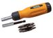 Викрутка з реверсом MASTERTOOL 12-В-1 PH1-2-3/PZ1-2-3/SL4-5-6/T15-20-25 25 мм магнітний тримач 40-0518 40-0518 фото 1