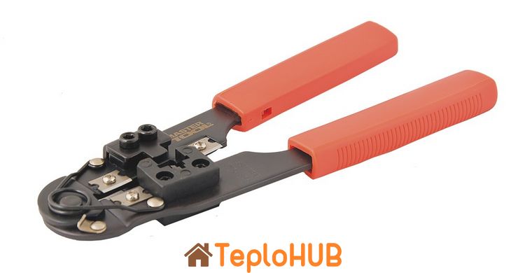 Кліщі для обтиску штекерів MASTERTOOL RJ45 вита пара 195 мм 75-2242