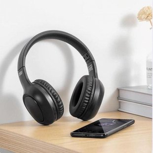 Беспроводные накладные наушники с микрофоном XO BE35 Bluetooth Black