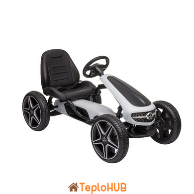 Педальний автомобіль HECHT MERCEDES BENZ PEDAL GO KART WHITE