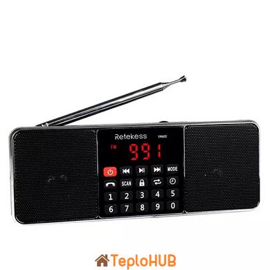 Радіоприймач Retekess TR-602 AM FM Bluethooth MP3 плеер USB TF AUX