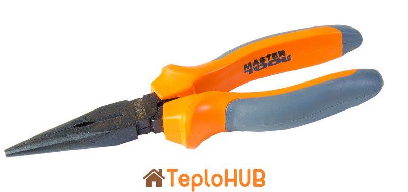 Щипці прямі MASTERTOOL 180 мм фосфатовані С50/HRC 55~65 25-2180