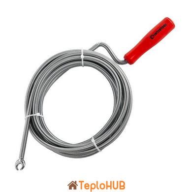 Трос для чистки труб 9мм*5м, пробивной наконечник INTERTOOL HP-1006