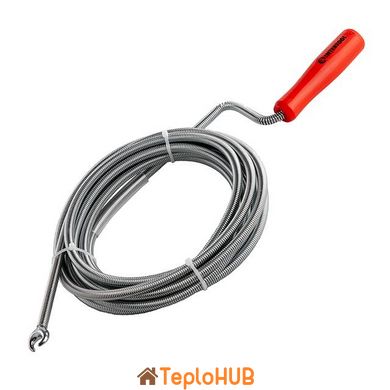 Трос для чистки труб 9мм*5м, пробивной наконечник INTERTOOL HP-1006