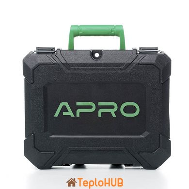 Дриль-шуруповерт APRO 20DB, 20В, 2 АКБ, ЗУ, кейс (895033)